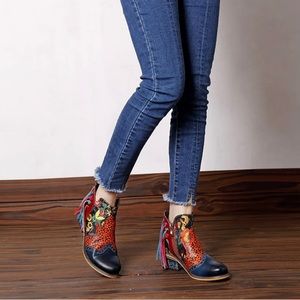LUCKYIU BOHEMIAN BOOTS Size 7